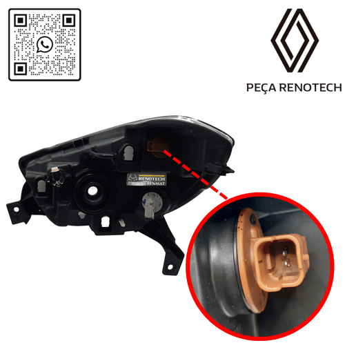 RN 09545R  FAROL DIREITO KANGOO II 2022 260109545R -2-